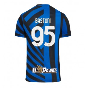 Inter Milan Alessandro Bastoni #95 Replika Hjemmebanetrøje 2024-25 Kortærmet